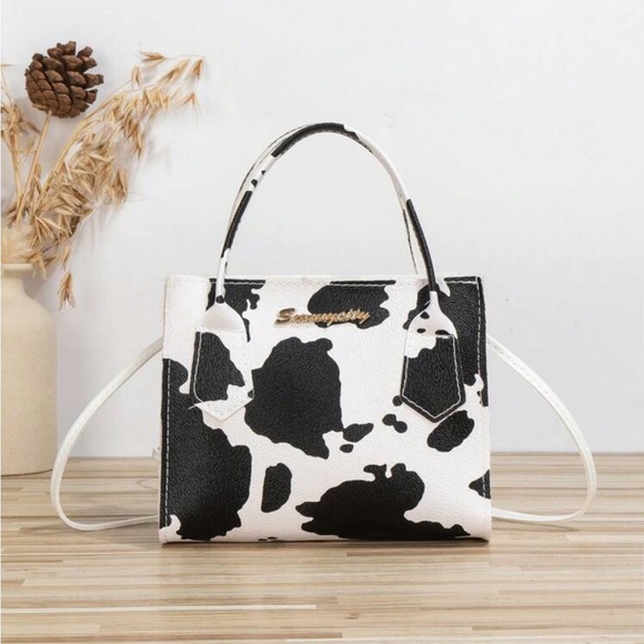 Handbags - ⚠️Clearance Cow Print Mini Square Crossbody Handle Bag